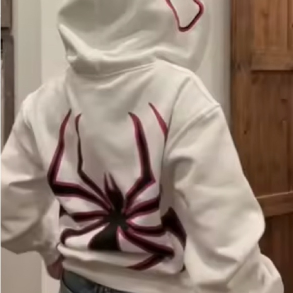 Spiderman White and Black Hoodie Jacket